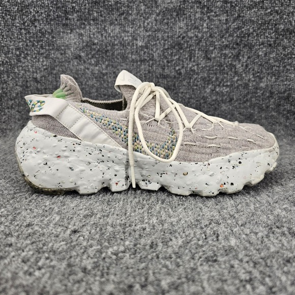 Nike Space Hippie 04 Womens Size 8.5 Photon Dust Gray Mean Green Athletic Shoes - Picture 1 of 13